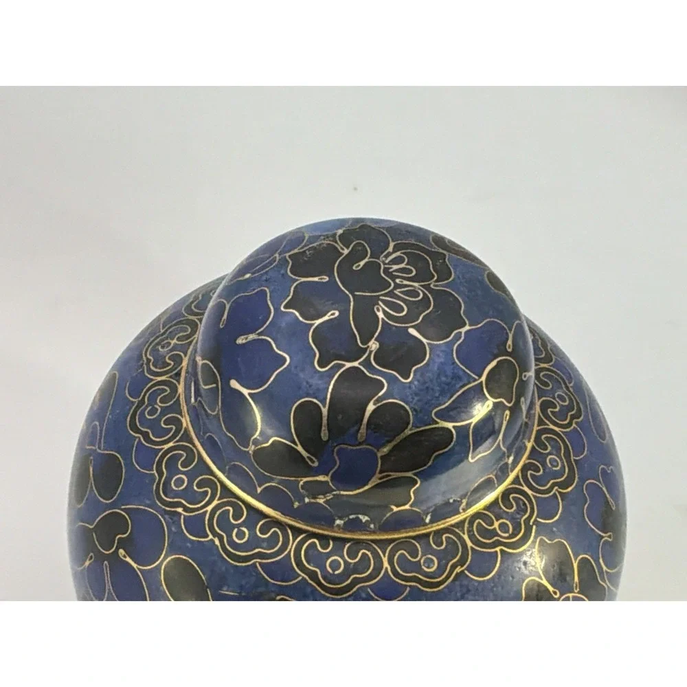 Azure‎ Blue Cloisonné Keepsake Urn 4